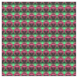 Minza roze en groen patroon stof