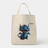Mipupi Blue Dragon Tote Bag (Achterkant)