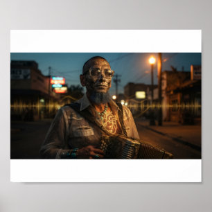 Miquiztli Street Sentinel - Affiche