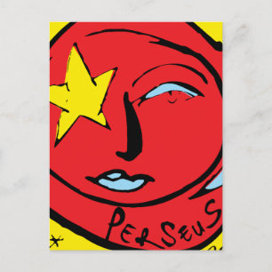 Mir-Perseus Missie Patch Logo Briefkaart