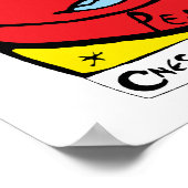 Mir-Perseus Mission Patch Logo Poster (Hoek)