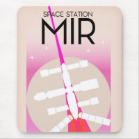 MIR Russisch ruimtestation poster
