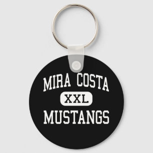 Mira Costa - Mustangs - Beach met hoog manhattan Sleutelhanger