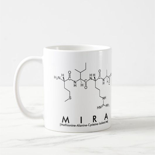 Mira peptide nom mug (Gauche)