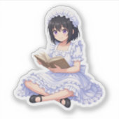 Mirabella Reading – Cute Character Sticker (Devant)