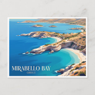 Mirabello-baai Agios Nikolaos Griekenland Briefkaart