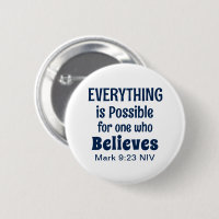 Miracle Bible Verse Christelijk Geloof Navy Blue