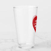 Miracle Bible Verse Red Heart Encouraging Believe Glas (Rechts)