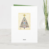 Miracle de carte de Noël de réveiller l'arbre (Dos)