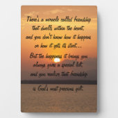 Miracle de l'amitié Poem Plaque (Devant)