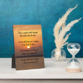 Miracle de l'amitié Poem Plaque (Côté)