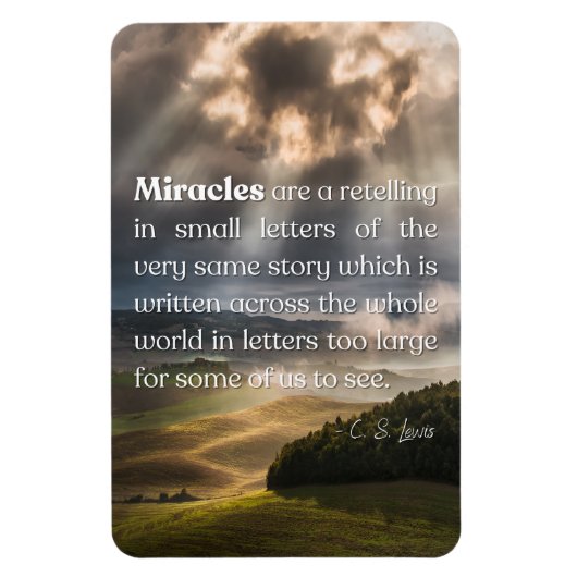 Miracle door C.S. Lewis Magneet (Verticaal)