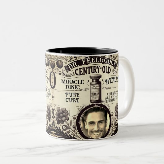 Miracle Elixir Get Well Soon Tweekleurige Koffiemok (Voorkant rechts)