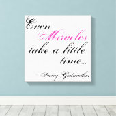 miracle Fairy Godmère citation toile (Insitu (Plancher de Bois))