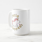 Miracle happens cute unicorn mug design  (Devant gauche)