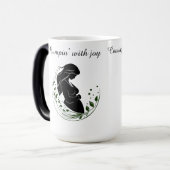 Miracle in Motion – Parents-to-Be Line Art Mug 🤍 (Devant gauche)