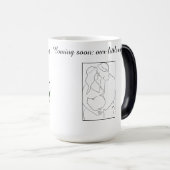 Miracle in Motion – Parents-to-Be Line Art Mug 🤍 (Devant droit)