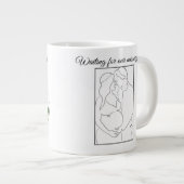 Miracle in Motion – Parents-to-Be Line Art Mug 🤍 (Devant droit)