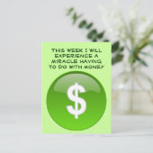 miracle money briefkaart (Staand voorkant)