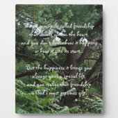 Miracle of friendship Poem Plaque (Devant)