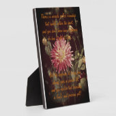 Miracle of friendship Poem Plaque (Côté)