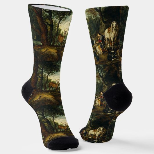 Miracle of Saint Hubert by Peter Paul Rubens  Sokken (Gebogen)