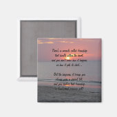 Miracle Sunset De L'Amitié Poème Magnet (Recto/Verso)