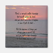 Miracle Sunset De L'Amitié Poème Magnet (Devant)