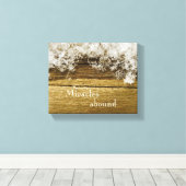 Miracles Abound Rustic Snowflake Canvas (Insitu (Houten vloer))