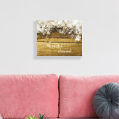 Miracles Abound Rustic Snowflake Canvas (Insitu (Woonkamer))