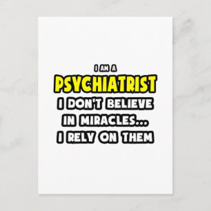 Miracles and Psychiatrists ... Funny Briefkaart