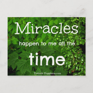 Miracles gebeuren Briefkaart