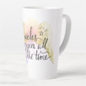 Miracles Happen Angel Wings  Latte Mok (Rechterhoek)