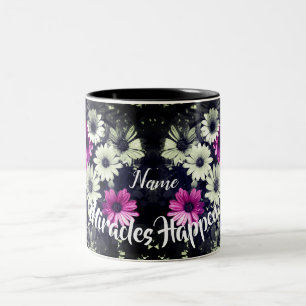 Miracles Happen Daisies Inspirerend Tweekleurige Koffiemok