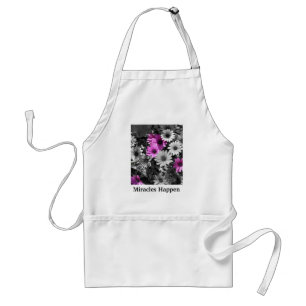 Miracles Happen Daisy Flowers Inspirerend Standaard Schort