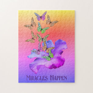 Miracles Hibiscus Butterflies Inspirerend Legpuzzel