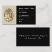 miraculair medaille visitekaartje (Voorkant / Achterkant)