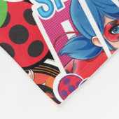 Miraculeus superheld karakters patroon fleece deken (Hoek)