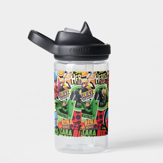 Miraculeus superheld karakters patroon waterfles (Rechts)