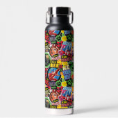 Miraculeus superheld karakters patroon waterfles (Voorkant)