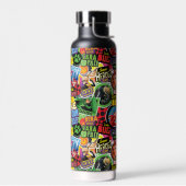 Miraculeus superheld karakters patroon waterfles (Links)