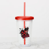 Miraculeuze omgekeerde Shadybug Character Graphic Acryl Drinkbeker (Voorkant)