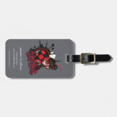 Miraculeuze omgekeerde Shadybug Character Graphic Bagagelabel (Voorkant horizontaal)