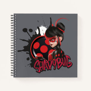 Miraculeuze omgekeerde Shadybug Character Graphic Notitieboek