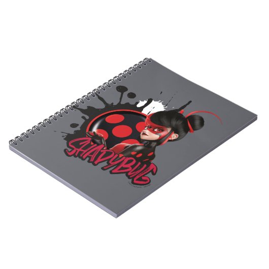 Miraculeuze omgekeerde Shadybug Character Graphic Notitieboek (Linkerzijde)