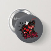 Miraculeuze omgekeerde Shadybug Character Graphic Ronde Button 5,7 Cm (Voorkant /achterkant)