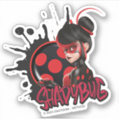 Miraculeuze omgekeerde Shadybug Character Graphic Sticker (Voorkant)