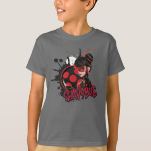 Miraculeuze omgekeerde Shadybug Character Graphic T-shirt