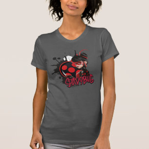 Miraculeuze omgekeerde Shadybug Character Graphic T-shirt