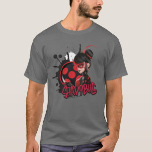 Miraculeuze omgekeerde Shadybug Character Graphic T-shirt
